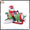 Christmas inflatable santa claus helicopter, inflatable santa air plane, special decoration for christmas holiday