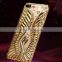 alli baba com suppliers pure color swan design Rose gold color phone case for women/men