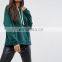 Jin Ying Apparel OEM Service Women Autumn Bright Green Boxy Hoodie for Young Girl