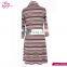 Guangzhou Cowl Neck Stripe Bulk Wholesale Long Dresses
