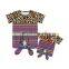 Summer Leopard And Serape Pattern Mommy And Me Tops Short Sleeve Baby T-shirt Soft Tied Mommy And Me Clothing