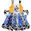 Kids Girls Buzz Sleeveless Dress Fashion Milk Silk Twirl Sashes Dress Summer Girls Party Dress Clothes