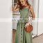 Best Sellers 2020 Women Casual Sleeveless Summer Dresses Lady Solid Color Backless Slip Dress