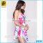 New Fashion Design Sexy Tropic Print Romper Dress For Women