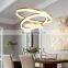 Living room chandelier modern minimalist restaurant chandelier Nordic golden staircase chandelier round creative art lighting