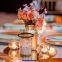 Wedding Decoration Square Glass Mirror Candle Holder Plates