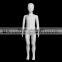 Plastic Mannequin Full Body Child Mannequin Egg Head White Manikin M009-XFCW01