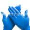 China hot selling blue powder free chemical garde nitrile hand gloves