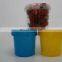 2L/2.5L/4L white PP small plastic pails with lid, plastic bucket with handle, plastic container wholesale for liquids