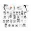 Sewing Presser Foot 32pcs Pressure Feet Kit Include Rolled Hem Foot and Metal Darning/Free Motion Presser Foot for Low Shank