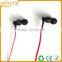 Flat cable high end premium quality custom OEM design wired earphones with gold plug