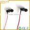 Colorful Metal in ear wired earphone with MIC and remote control for mobile phone