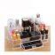 17 Slots Clear Cosmetic Storage Organizer Large Acrylic Vanity Makeup Brushes Holder Accessories Display Cases with Drawers