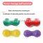 Pvc Peanut Yoga Ball Explosion Proof Crack Spike Massage Ball To Relax Muscles Peanut-Shaped Soft Thorn Fascia Ball