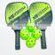 Pickleball Paddle Ball Set Carbon Fiber Surface Pickle Ball Racket 2 Paddles with 4 Balls Entertainment Sports Equipment