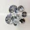 Fancy Decorative Customized Shape Round Diamond Rhinestone Acrylic Buttons For Clothes