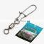 10pcs/bag Small Pack Wholesale Factory Sell Free Samples Copper Fishing Rolling Swivel With Snap