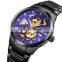 SKMEI 9243 Stainless Steel Mechanical Watch Men Luxury Brand Automatic Business Wristwatch