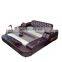 Wholesale Factory Double Furniture Leather Storage Modern Tatami Multifunctional Market Luxury Simple Leather Smart Bed