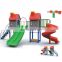 Simple new design plastic slide amusement park set play equipment outdoor playground