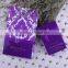 2016 Classical Luxry Boxed Purple Flocked Wedding Invitations in Azerbaijan