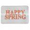 Good quality promotional anti slip custom design microfiber bath mat with words