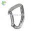 Colorful 68mm D shape aluminum carabiner clip keychain climbing rock climbing carabiner for camping hiking outdoor