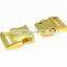 shiny Gold Tri-glide buckle quick release buckle snap hook D ring metal durable hardware for dog accessories