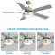 Ceiling fan light 42 inch variable frequency restaurant fan light