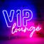 VIP Lounge Neon Sign for Wall Decor VIP Neon Light Sign for Room Decor Led Light Up Sign with USB Powered for Bar Hotel Cafe