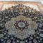 5X8ft black blue color handmade silk persian carpet for home