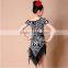 New 2016 fashion Tassel Salsa Ballroom Dresses Tango Costume Fringe Latin Dance Dress children girl latin dance dress cheap