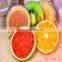 Hot sales 3D soft plush fruit shape pillow /bolster creative fruit foam chair seat cushion