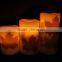 Flameless remote led candles with wax