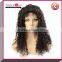 Wholesale brazilian 100% human hair curly lace front wig for black women