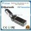 Long range fm transmitter, 1.5 inch blue screen display song name, supports two remote control
