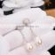 hot selling luxury jewelry 925 sterling silver pearl earrings for wedding