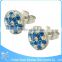 ZS20175 surgical steel crystal earring , wholesale earring factory , earring crystal jewelry