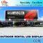 RGX p10 outdoor led large screen display,video advertising display