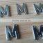 M Shape Sew-on Metal Badges -- Z1517