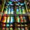 Safety Rainbow Color Church Stained Laminated Glass Custom Made Decorative Tinted Float Glass