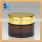 empty glass jar cosmetic jar with silver cap wholesale in China