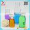 250ml empty clear glass round hot-sale milk drinking bottle