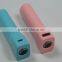 Plastic torch led light 18650 cell single power bank 2600mah