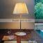 Transparent Glass Table Lights with Reeded Clear Glass Shade for Study Room