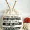 Printed Poly Cotton Drawstring bags , Macrame Drawstring bags , Fabric woven Bag