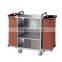 Heavy Duty Factory Wholesale Hotel Laundry Maid Trolley stainless steel hotel Housekeeping Cart products