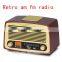 Retro AM/FM Radio with Alarm Clock