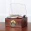 New arrival product Retro wooden Bluetooth turntable record player with Radio