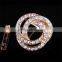 Fancy jewelry wholesale gold plated zinc alloy rhinestone wedding scarf clip brooch